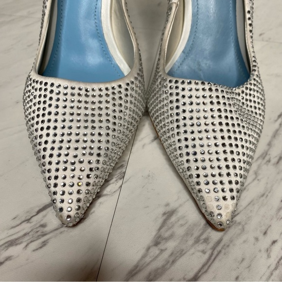Schutz Lou Crystal Pointy Toe Pump 8B - Picture 11 of 16